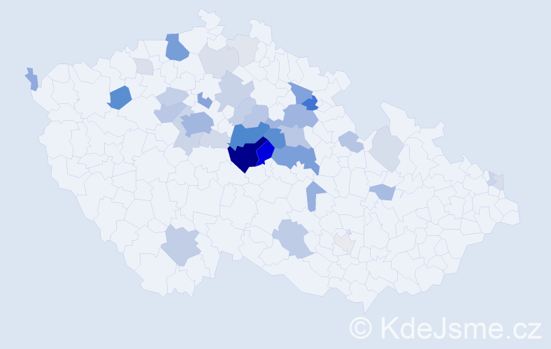 Příjmení: 'Kombercová', počet výskytů 122 v celé ČR