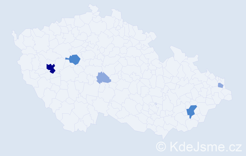 Příjmení: 'Benedykt', počet výskytů 14 v celé ČR