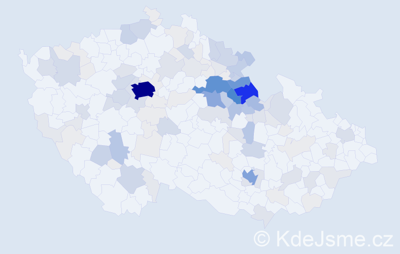 Příjmení: 'Brandejsová', počet výskytů 551 v celé ČR