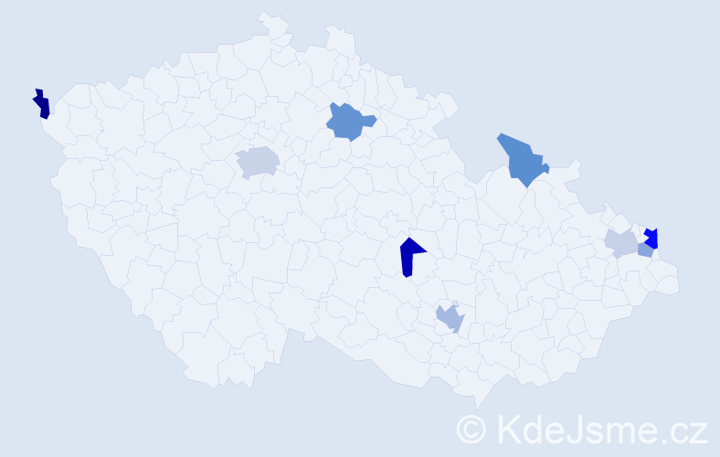 Příjmení: 'Bobulová', počet výskytů 14 v celé ČR