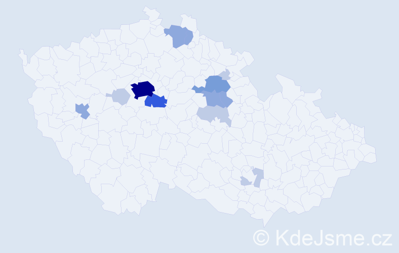 Příjmení: 'Tomynets', počet výskytů 33 v celé ČR