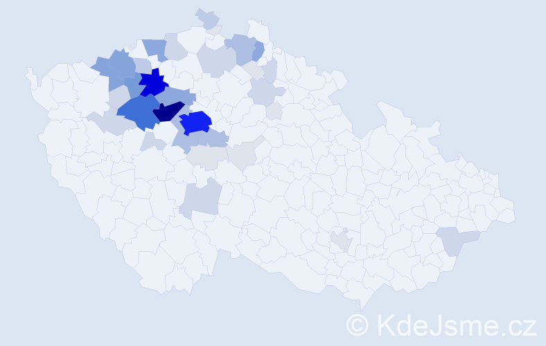 Příjmení: 'Ibl', počet výskytů 178 v celé ČR