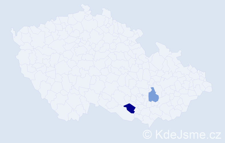 Příjmení: 'Zipfelová', počet výskytů 5 v celé ČR