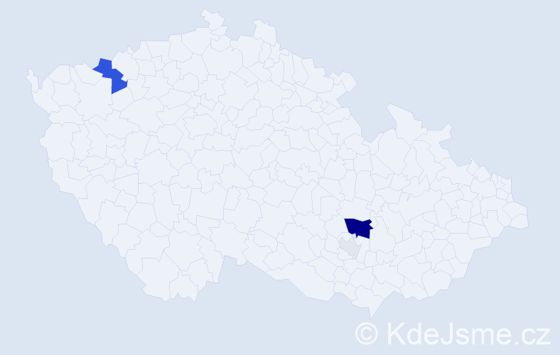 Příjmení: 'Skirková', počet výskytů 13 v celé ČR