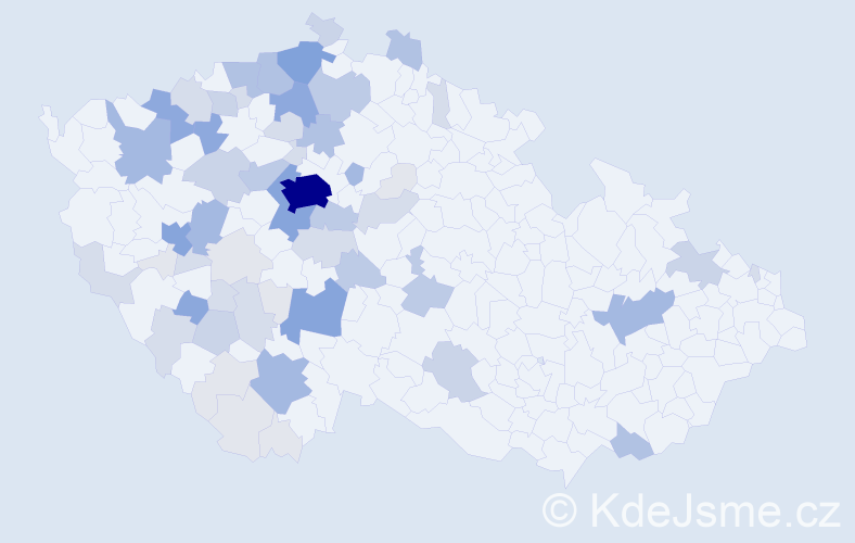 Příjmení: 'Poustka', počet výskytů 231 v celé ČR