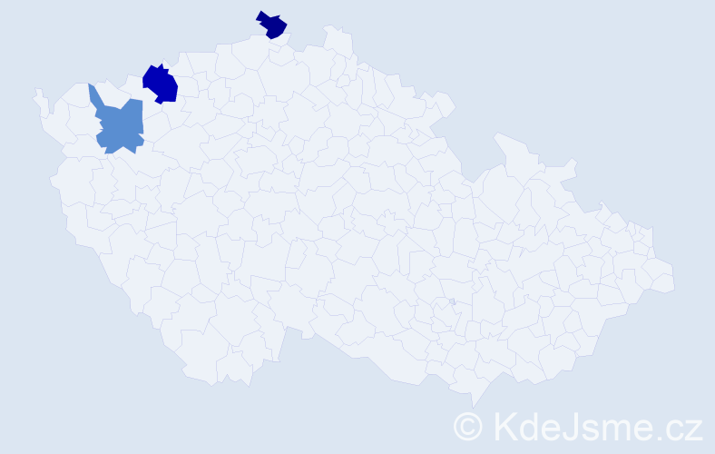 Příjmení: 'Kazberuk', počet výskytů 4 v celé ČR