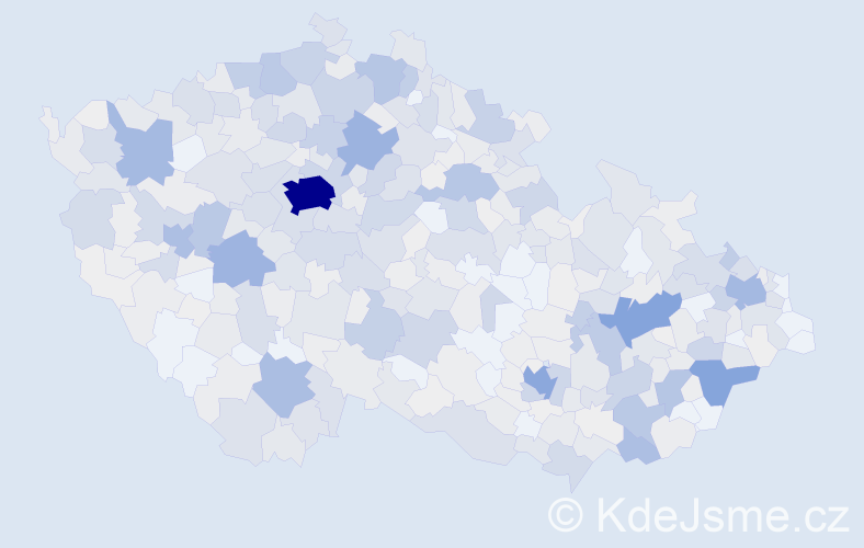 Příjmení: 'Zajíčková', počet výskytů 2649 v celé ČR