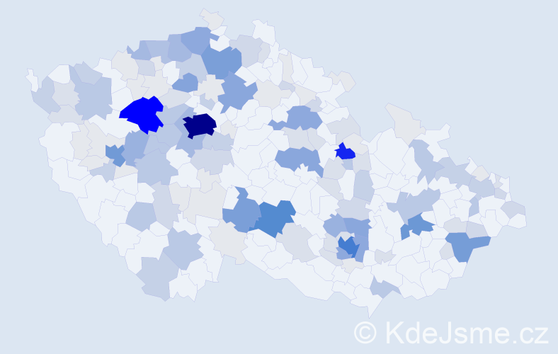 Příjmení: 'Kapounová', počet výskytů 531 v celé ČR
