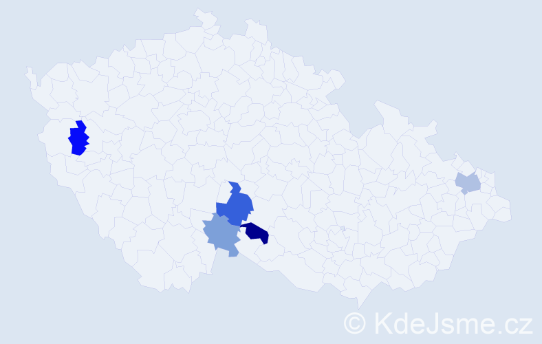 Příjmení: 'Szuta', počet výskytů 7 v celé ČR
