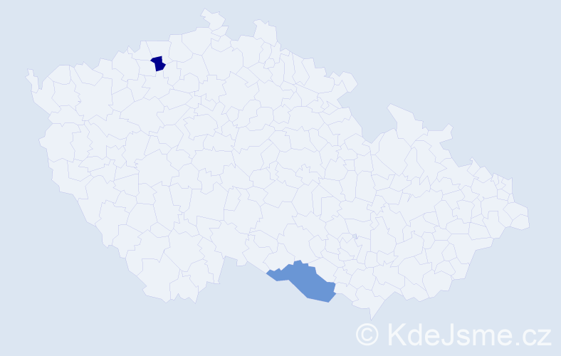 Příjmení: 'Arbeiter', počet výskytů 7 v celé ČR