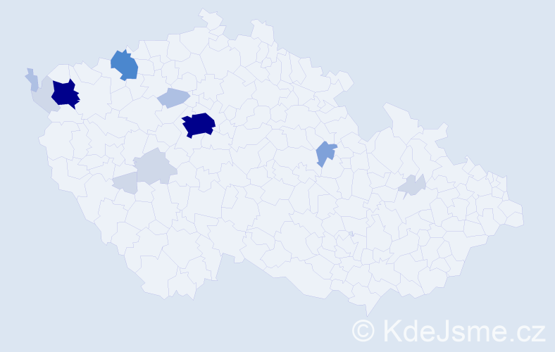 Příjmení: 'Träger', počet výskytů 49 v celé ČR