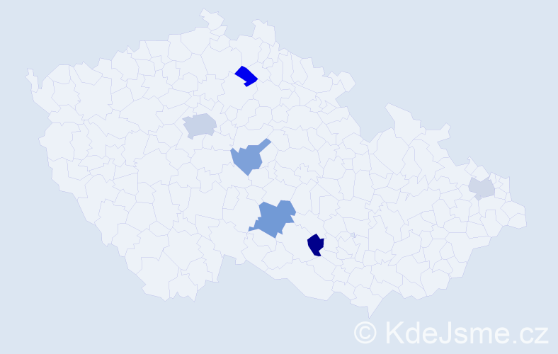 Příjmení: 'Koretska', počet výskytů 10 v celé ČR