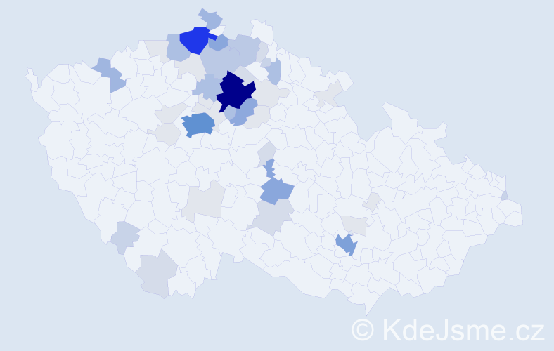 Příjmení: 'Hodboď', počet výskytů 181 v celé ČR