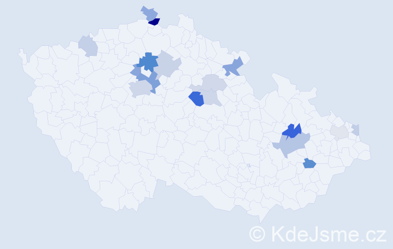 Příjmení: 'Bališ', počet výskytů 33 v celé ČR