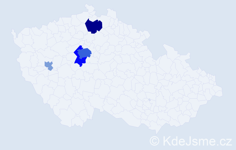 Příjmení: 'Radotínská', počet výskytů 16 v celé ČR