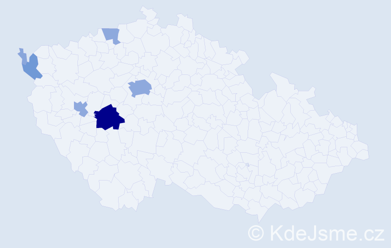 Příjmení: 'Pabouček', počet výskytů 17 v celé ČR