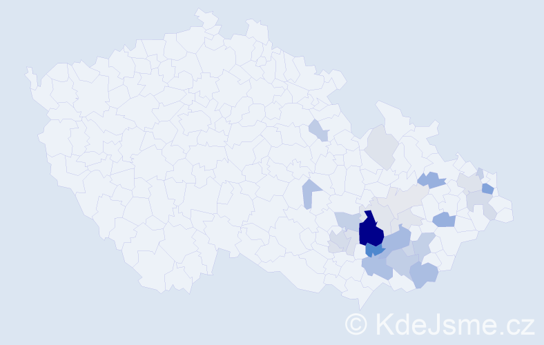 Příjmení: 'Křetinský', počet výskytů 72 v celé ČR