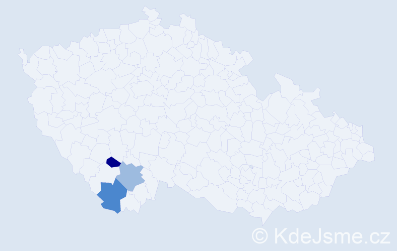 Příjmení: 'Scheschy', počet výskytů 7 v celé ČR