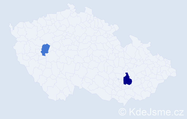 Příjmení: 'Haicerová', počet výskytů 3 v celé ČR