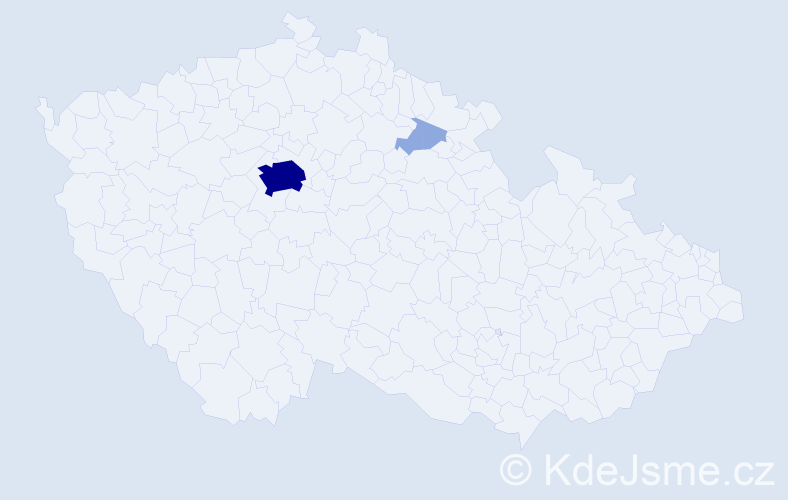 Příjmení: 'Fator', počet výskytů 8 v celé ČR