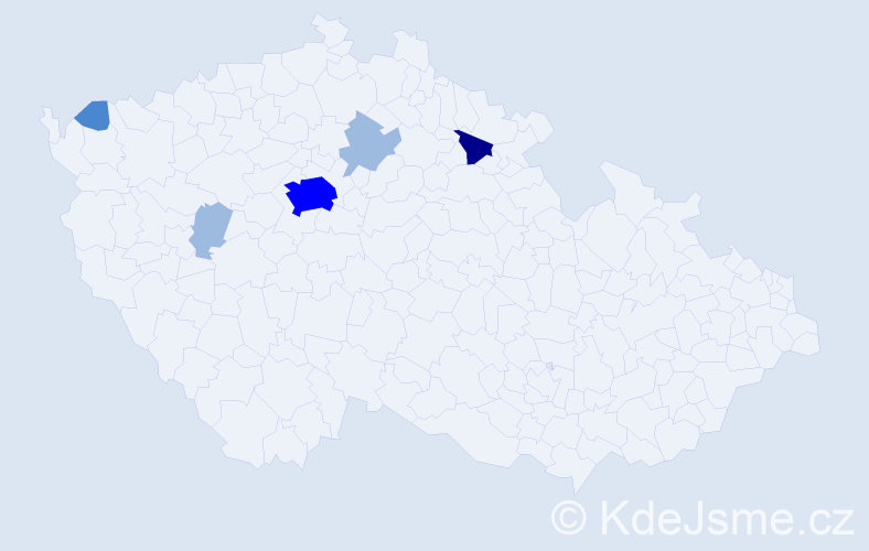 Příjmení: 'Funfera', počet výskytů 11 v celé ČR