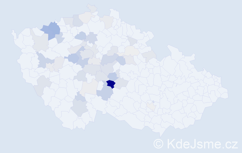 Příjmení: 'Buňatová', počet výskytů 143 v celé ČR