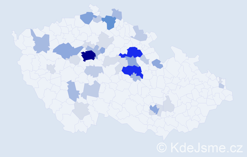Příjmení: 'Andrová', počet výskytů 124 v celé ČR