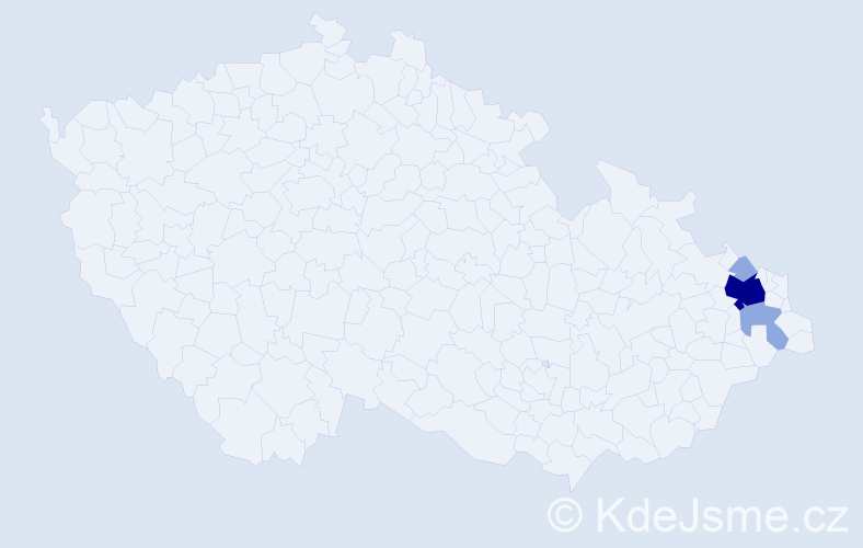 Příjmení: 'Golinská', počet výskytů 8 v celé ČR