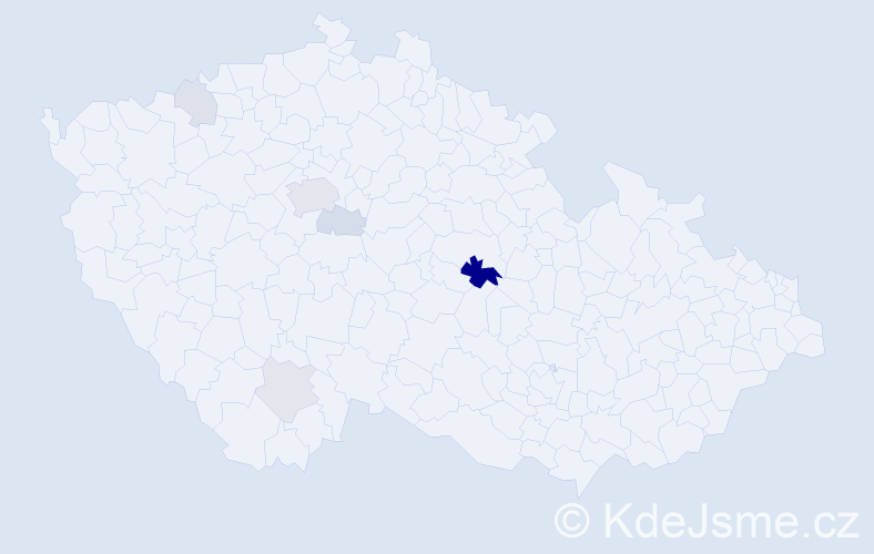 Příjmení: 'Kekula', počet výskytů 16 v celé ČR