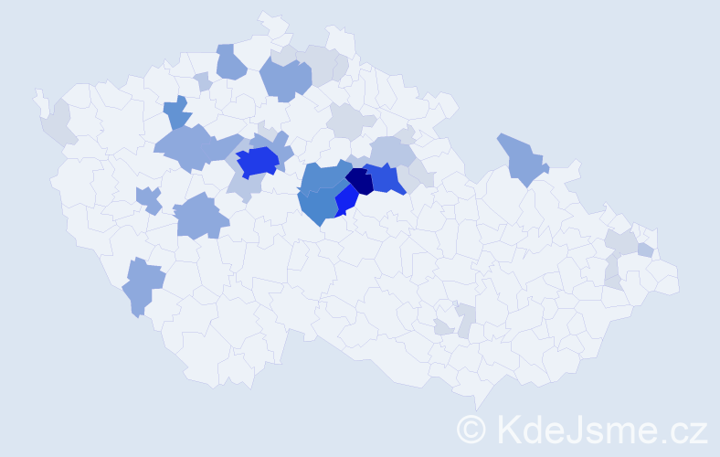 Příjmení: 'Loužilová', počet výskytů 129 v celé ČR
