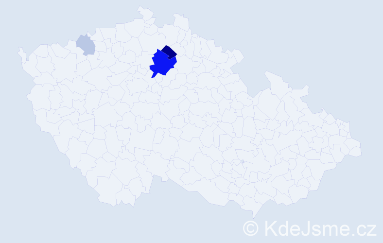 Příjmení: 'Kodrik', počet výskytů 11 v celé ČR