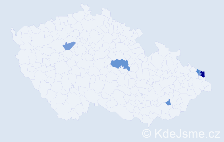 Příjmení: 'Baráni', počet výskytů 12 v celé ČR