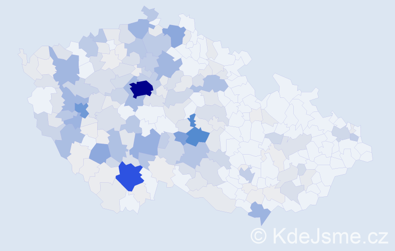Příjmení: 'Baloun', počet výskytů 934 v celé ČR