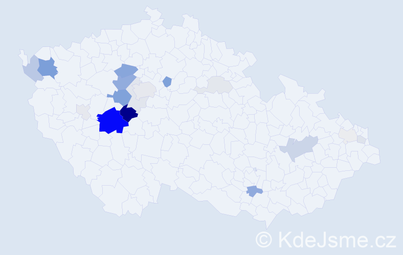Příjmení: 'Rampová', počet výskytů 65 v celé ČR