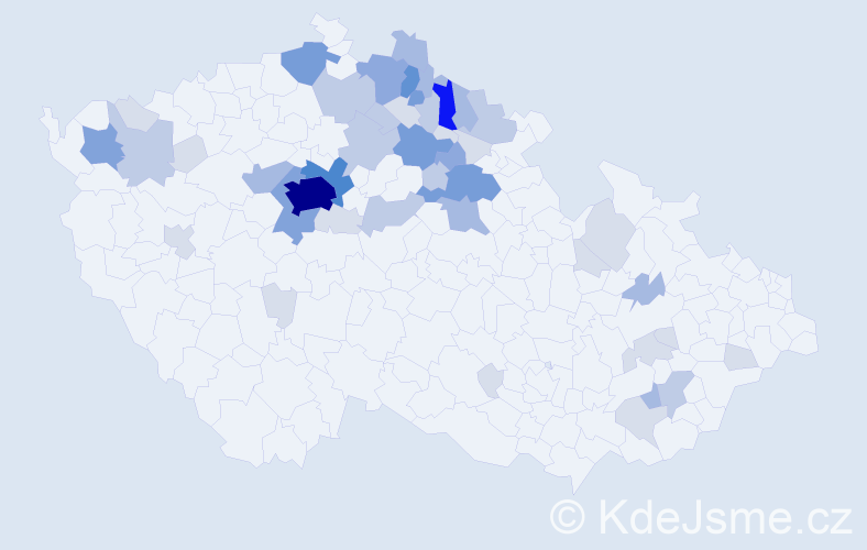 Příjmení: 'Machačka', počet výskytů 149 v celé ČR