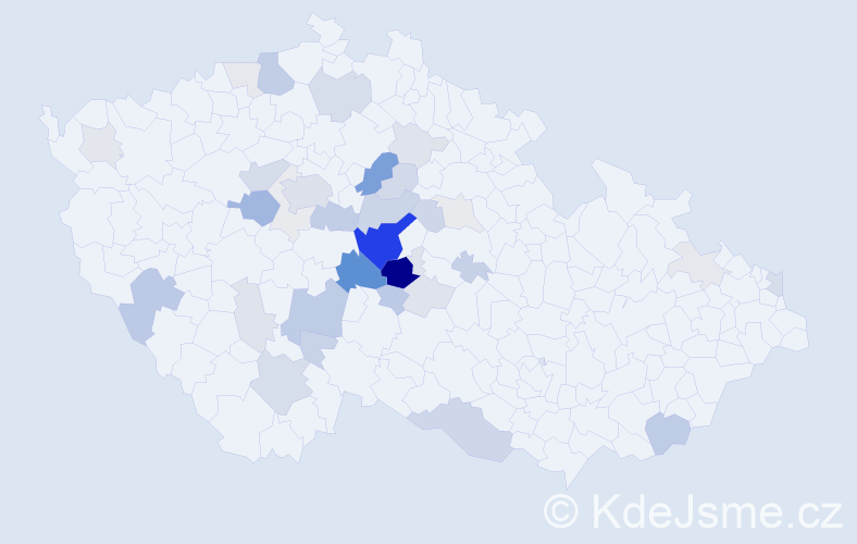 Příjmení: 'Sechovcová', počet výskytů 109 v celé ČR