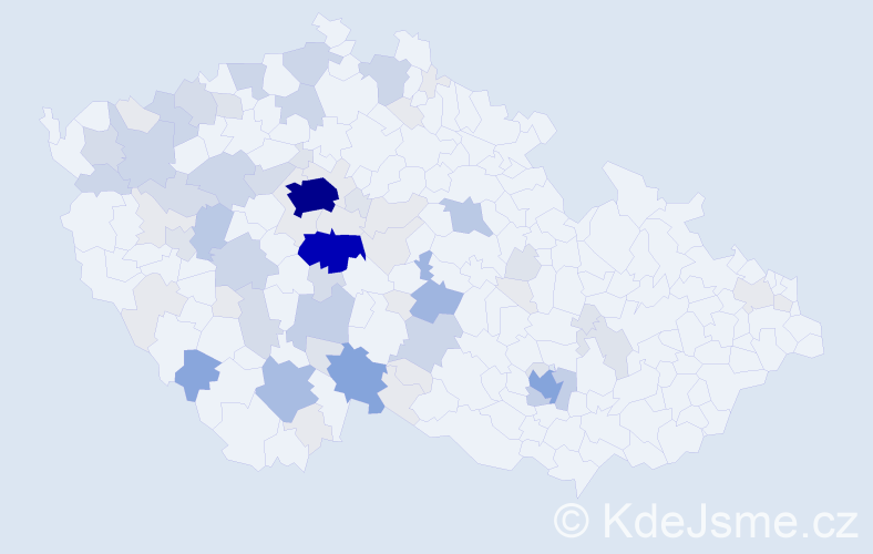 Příjmení: 'Bartůšek', počet výskytů 277 v celé ČR