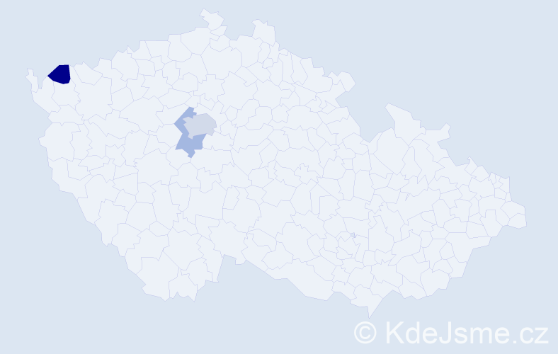 Příjmení: 'Petržil', počet výskytů 5 v celé ČR