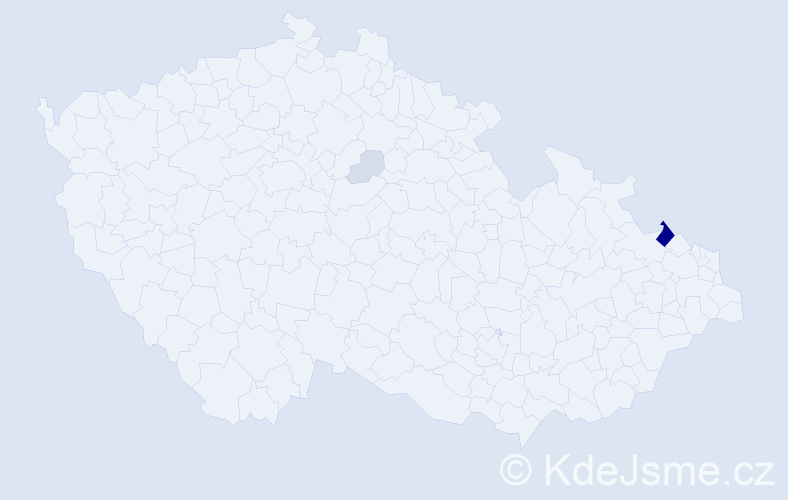 Příjmení: 'Thimel', počet výskytů 13 v celé ČR