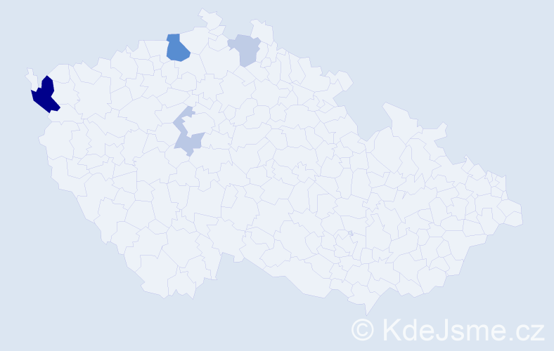 Příjmení: 'Lungu', počet výskytů 11 v celé ČR