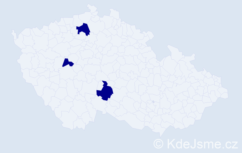 Příjmení: 'Tsymbrylo', počet výskytů 3 v celé ČR