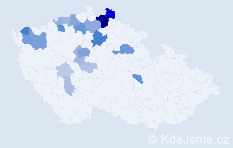 Příjmení: 'Durdisová', počet výskytů 79 v celé ČR