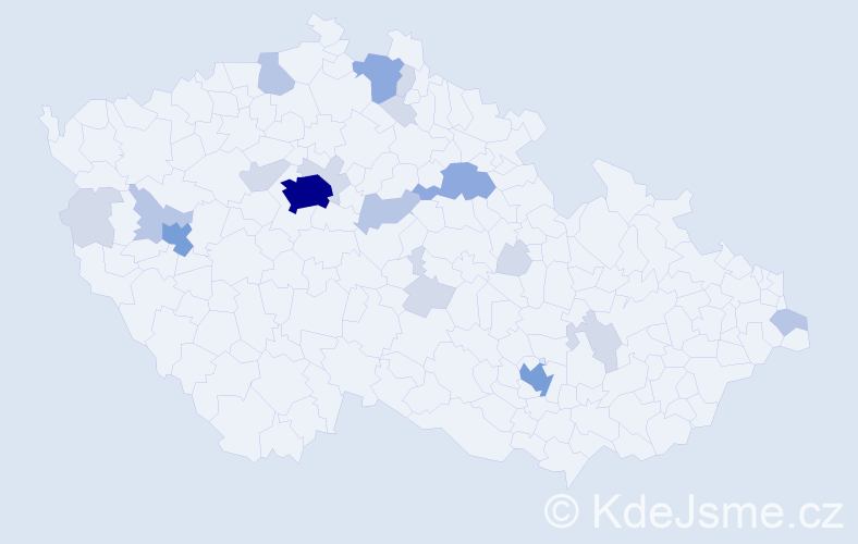 Příjmení: 'Basarab', počet výskytů 49 v celé ČR