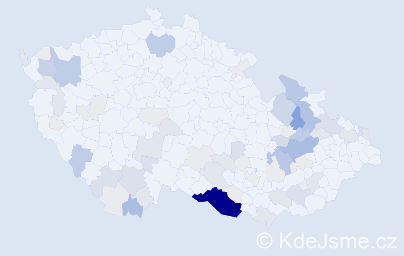 Příjmení: 'Zifčáková', počet výskytů 242 v celé ČR