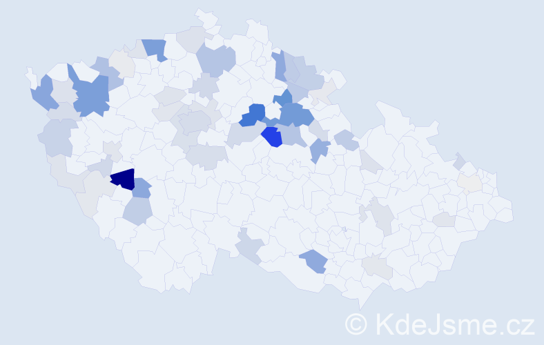 Příjmení: 'Chárová', počet výskytů 207 v celé ČR