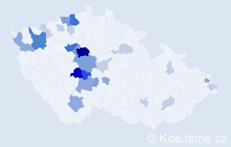 Příjmení: 'Polidar', počet výskytů 81 v celé ČR