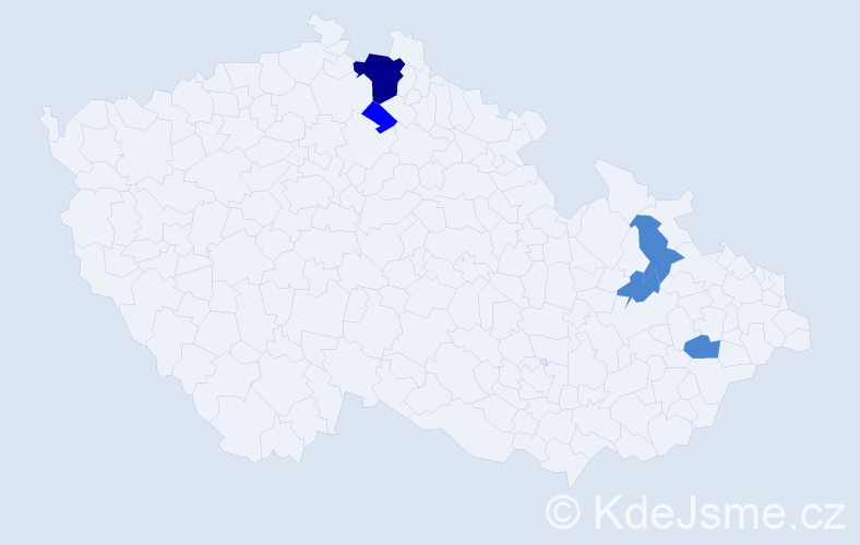 Příjmení: 'Vojčiniaková', počet výskytů 8 v celé ČR