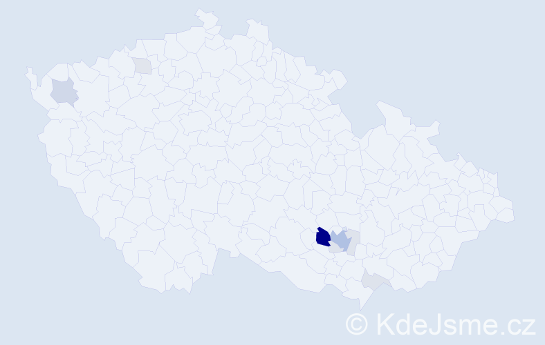 Příjmení: 'Štossová', počet výskytů 28 v celé ČR
