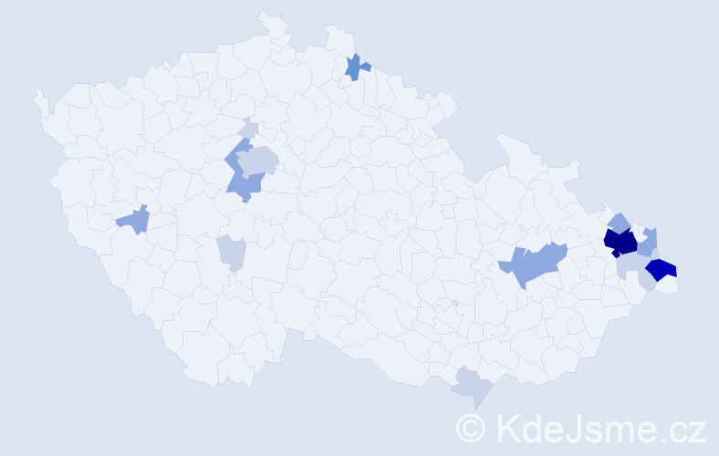 Příjmení: 'Szewczyk', počet výskytů 48 v celé ČR
