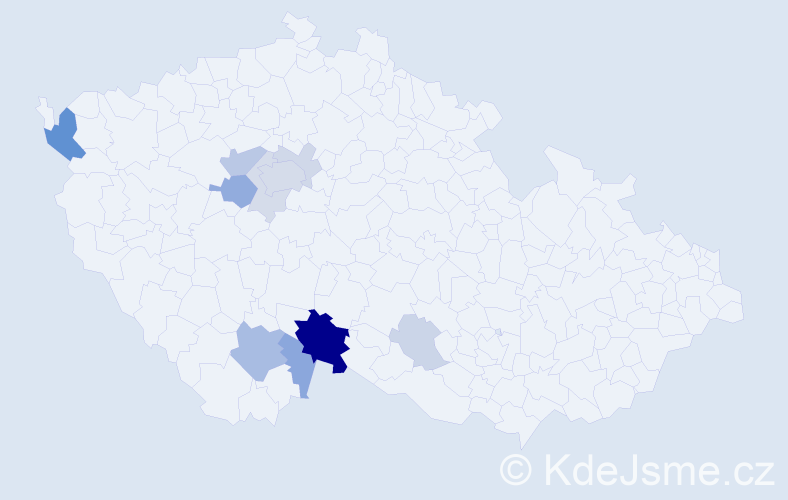 Příjmení: 'Kaiseršot', počet výskytů 31 v celé ČR